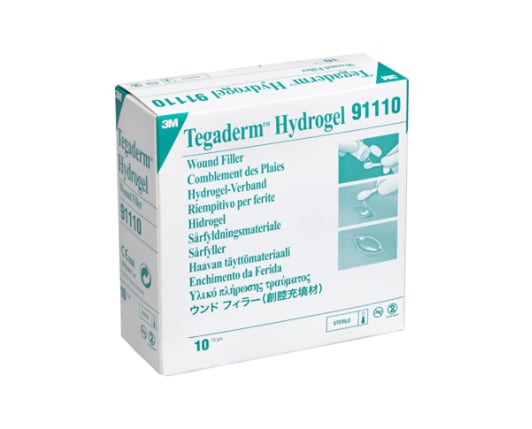 Tegaderm Hydrogel Wound Filler, 91110 - white background