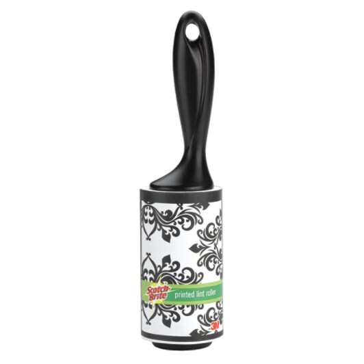 836DRB Scotch-Brite Printed Lint Roller, Baroque Pattern