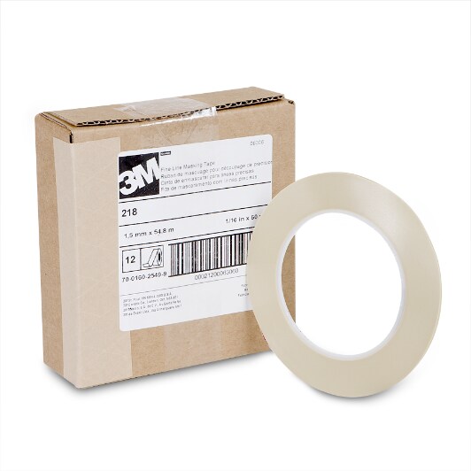 Scotch® Fine Line Tape 218, 06306, 1/16 in x 60 yd, 12 per case