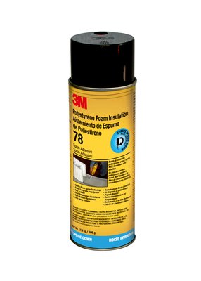 3M(TM) Polystyrene Foam Insulation 78 Spray Adhesive Inverted
