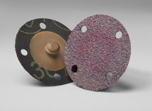 3M(TM) Roloc(TM) Disc 361F, TR, 2", 4 Hls, Al Ox, YF wt. Cloth