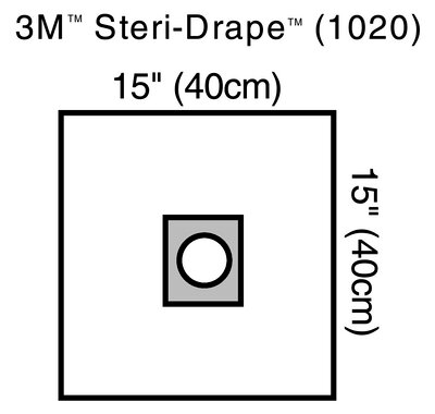Small Drape with Adh Aperture_Clear plastic_Illustration 1020