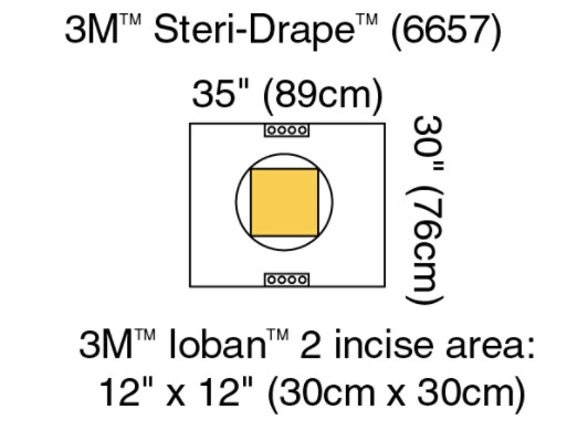 Pouch with Ioban 2 Incise Film Clr Plastic Illus 6657