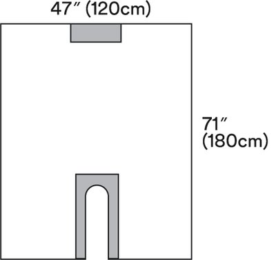 Long U-Drape Clr Plastic U Slot Aperture w Adhesive Illus 1019