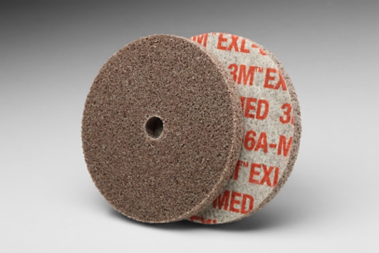 Scotch-Brite(TM) EXL Unitized Wheel, 3in x 1/4in x 3/8in 6AMED