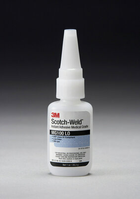 Scotch-Weld(TM) Medical Grade Instant Adhesive MG100 LO