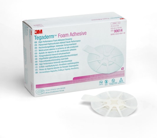 Tegaderm High Performance Adhesive Foam Dressings, 90614