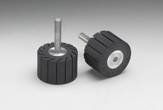 3M(TM) Rubber Slotted Expander Wheel 77718, 1-1/2x1" 1/4diaShank