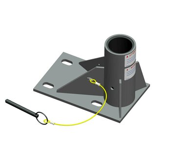 Xtirpa Confined Space Floor Adapter Base IN-2005 Stainless Steel