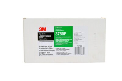 3M(TM) Packaging Tape Pad 3750P, 2 in x 6 in