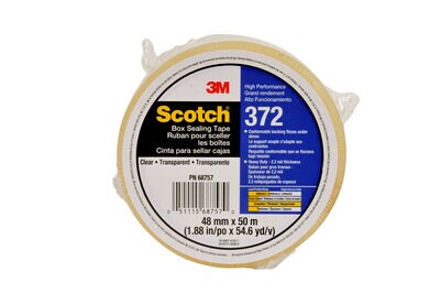 Scotch(R) High Performance Box Sealing Tape 372 Clear