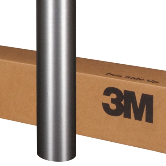 3M(TM) Scotchprint(R) Wrap Film Series 1080-BR201 Brushed Steel
