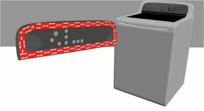 VHB Tape Washing Machine Control Panel Attachment Application
