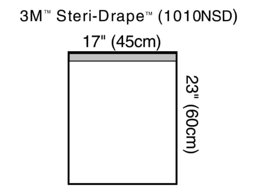 SteriDrape large Towel 1010NSD Illustration