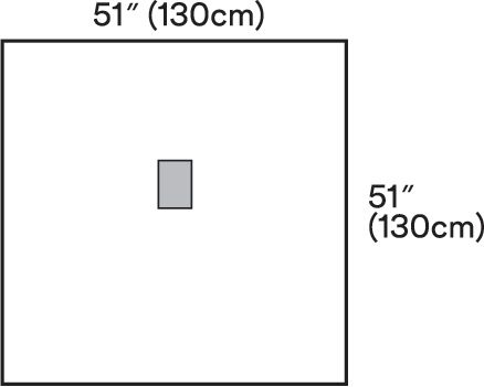 Medium Drape with Incise Film Clear Plastic Illus 1060