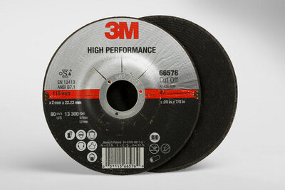 3M(TM) High Performance Cut-Off Whl T27,(66576) 4.5x.09x7/8in