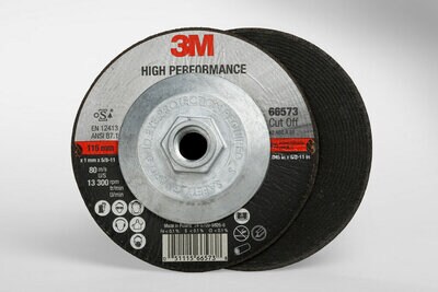 3M(TM) High Performance Cut-Off T27 QC,(66573) 4.5x.045x5/8-11in