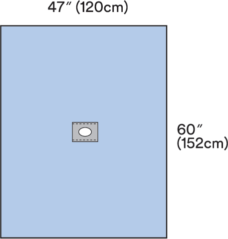Adhesive Aperture Drape Illus 9030