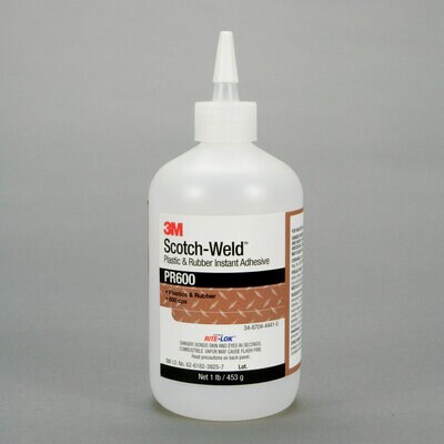3M™ Scotch-Weld™ Plastic & Rubber Instant Adhesive PR600, 1 lb