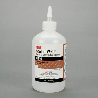 3M™ Scotch-Weld™ Plastic & Rubber Instant Adhesive PR40, 1 lb