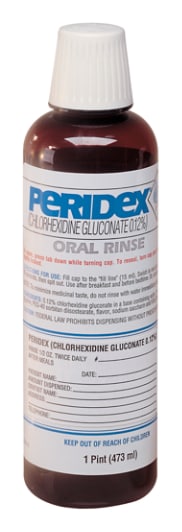Peridex Chlorhexidine Gliconate 0.12% Oral Rinse - 16 oz bottle