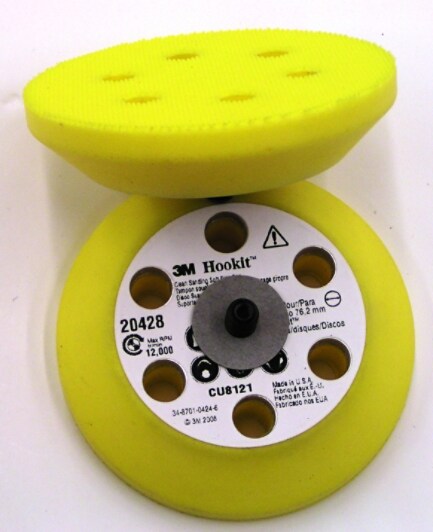 3M(TM) Clean Sanding Soft DiscPadPN20428,3"x3/4"x1/4-20Ext6Holes