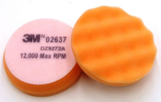 3M(TM) Finesse-it(TM) Buffing Pad PN02637, 3-3/4 in Orange Foam