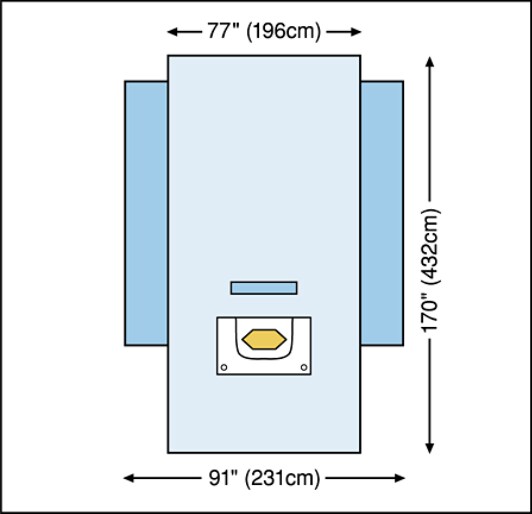 Surgical Craniotomy Drape 6687 illustration