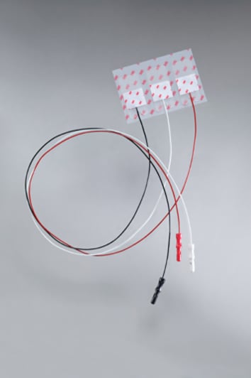 Red Dot Neonatal Prewired Electrodes 2269T, full length