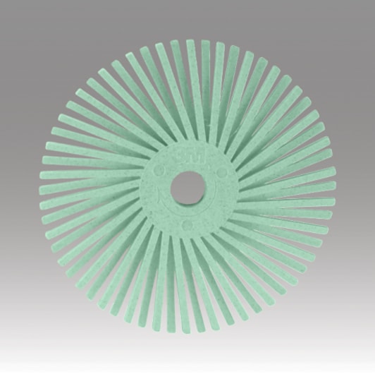cotch-Brite(TM) Radial Bristle Disc Thin Bristle, 3/4 in, Lt Grn