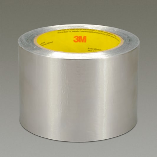 3M(TM) Aluminum Foil Tape 4380 3" x 55 yd Roll Flat