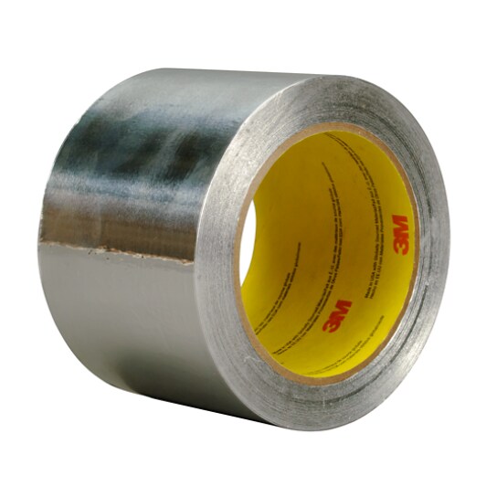3M(TM) Aluminum Foil Tape 4380 3 inch x 55 yd Roll Standing