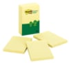 Post-it® Greener Notes, 4 in x 6 in, Canary Yellow, Lined, 5 Pads/Pack