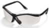 Sports-Inspired Safety Eyewear, Black frame, Indoor/outdoor mirror lenses