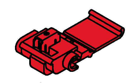 3M™ Scotchlok™ Insulation Displacement Connector 558 electrically connects a tap wire to a run (through) wire while insulating the connection. The connector is polypropylene insulated and self stripping.