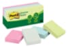 Post-it® Greener Notes, 1.5 in x 2 in, Sunwashed Pier Collection, 12 Pads/Pack