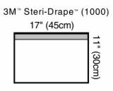 Small Towel Drape Clr Plastic Adh strip Illustration 1000