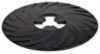 3M(TM) Disc Pad Face Plate Ribbed 81729, 9 in Hard Black, 10 per case