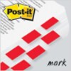 Post-it® Flags, Red, 1 in Wide, 50/Dispenser, 2 Dispensers/Pack