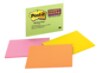 Post-it® Super Sticky Notes, 8 in x 6 in, Assorted Bright Colors, 1 Pad/Pack