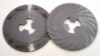 3M&trade; Disc Pad Face Plate Ribbed 80516, 7 in Medium Gray, 10 per case