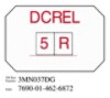 3M™ Diamond Grade™ Damage Control Sign "Damage Control R&A Locker/Reentry (DCREL)"