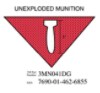 3M™ Diamond Grade™ Damage Control Sign "Unexploded Munition"