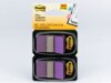 Post-it® Flags, Purple, 1 in Wide, 50/Dispenser, 2 Dispensers/Pack