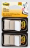 Post-it® Flags, White, 1 in Wide, 50/Dispenser, 2 Dispensers/Pack
