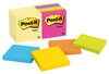 Post-it® Notes Value Pack, 3 in x 3 in, Canary Yellow and Neon Colors, 14 Pads
