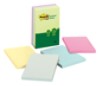 Post-it® Greener Notes, 4 in x 6 in, Sunwashed Pier Collection, Lined, 5 Pads/Pack
