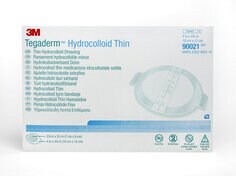 Tegaderm Hydrocolloid Thin Dressing 90021, Oval, Film border