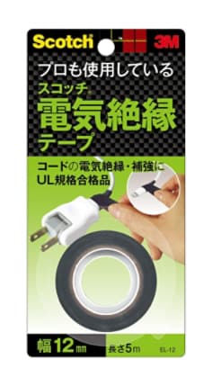 スコッチ® 電気絶縁テープ EL-12, 12 m x 5 m, 20巻／箱 | 3M 日本