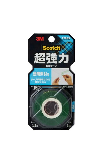 スコッチ 超強力両面テープ 透明素材用 Ktd 19 透明 60 巻 箱